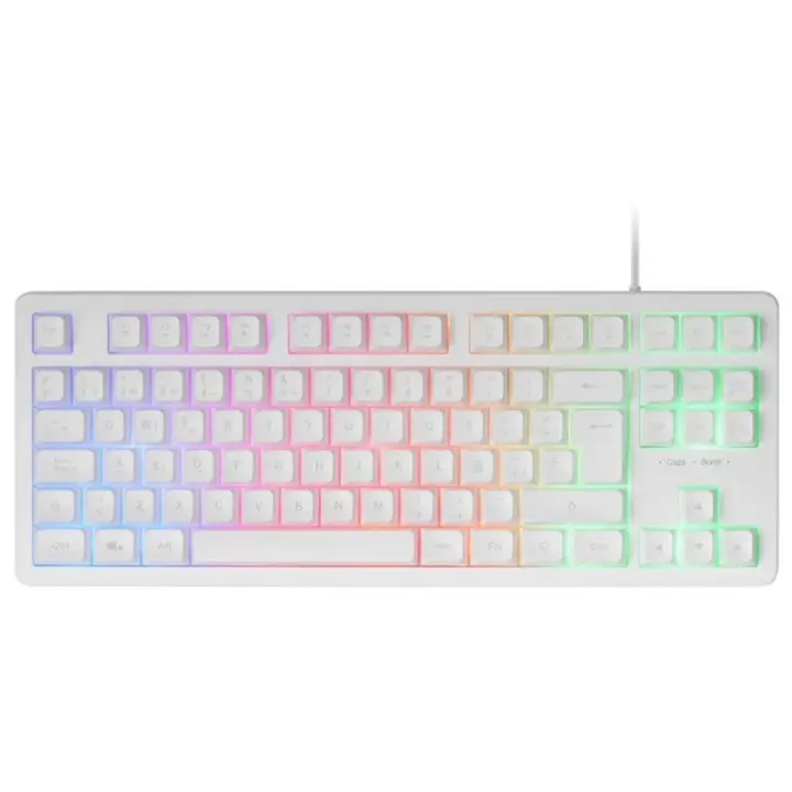 Teclador mars gaming mk023 tkl frgb usb 2.0 blanco - 1