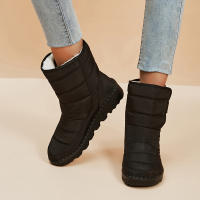 Botas De Nieve Impermeables Para Mujer 2023 Con Plush Grueso Antideslizantes Y Cálido Zapatos De Invierno Con Plush Interior Botas De Plataforma Tallas 35-44 - details 4
