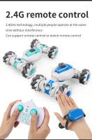 Mini Coche RC De 4WD 2.4GHz Con Control Remoto En Reloj Y Sensor De Gestos Regalo Para Niños Juguetes Eléctricos Coche De Rotación - details 4