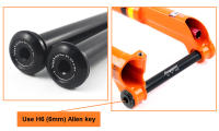 HEPPE Juego De Eje Transversal Para Bicicleta MTB Ultra Ligero Compatible Con FOX SC 32 34 36 Serie Frente Color Negro Tamaños 145/155mm - details 5
