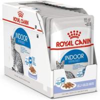 Precio Especial por Caducidad 09/07/2025-12 x 85 g | Royal Canin Indoor Sterilised en Gelatina | Alimento Completo para Gatos Adultos Que Viven en casa | para Gatos esterilizados | Trozos en gelatina - details 0