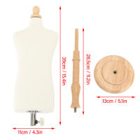 Elegante Torso De Hombre Maniquí Con Soporte Fácil De Montar Para Diseño Material De Madera Sin Químicos Peligrosos - details 8