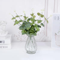 10/20/30Pcs Ramas De Eucalipto Artificiales Con Hojas Verdes Para Decoración De Hogar Jardín Vaso Fiesta De Boda Decoración De Eventos Flores Falsas - details 2