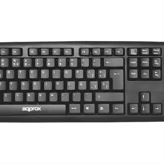 Approx Teclado USB 2.0 Negro APPKBECO - 1