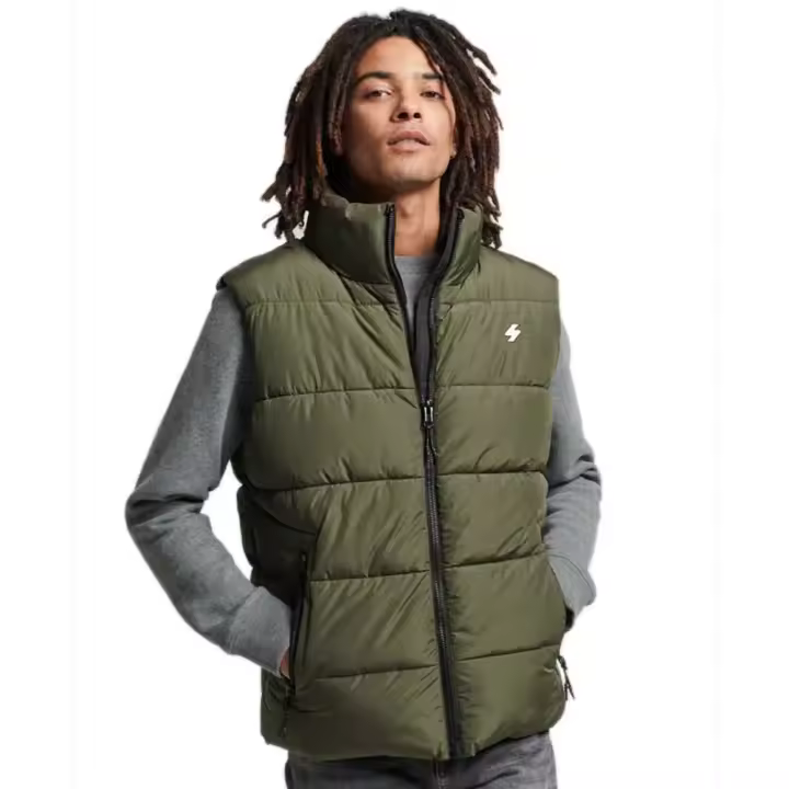 Ropa hombre Chalecos Superdry Chaleco Sports Verde - 1