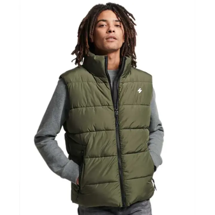 Ropa hombre Chalecos Superdry Chaleco Sports Verde - 1