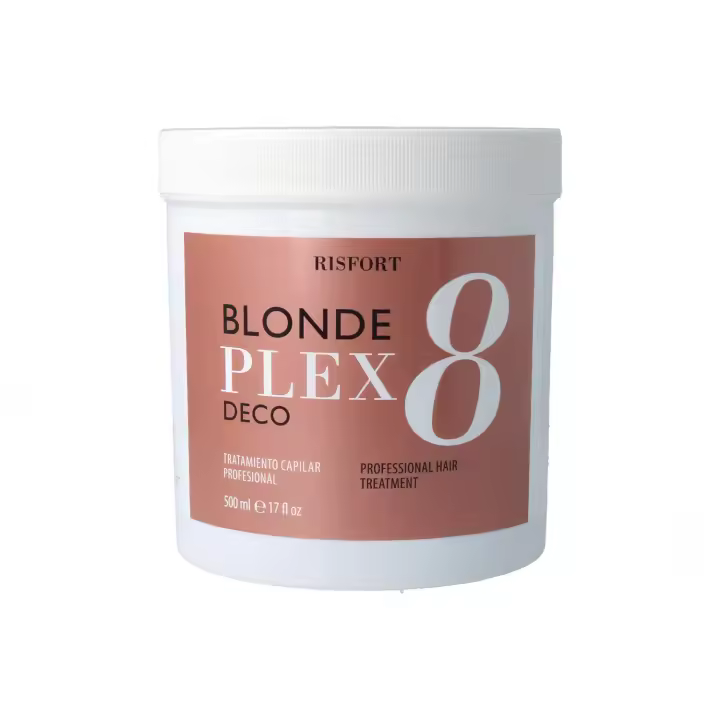 Risfort blondeplex deco 8 500ml, decoloración en polvo de última generación. formulada con tecnología plex. - 1