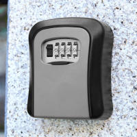Caja De Seguridad Para Llaves Con Código De Bloqueo 4 Dígitos Montaje En Pared Organizador De Llaves Sin Llave Para Hogar - details 1