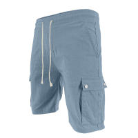 Pantalones cortos de trabajo multibolsillos estilo americano para hombre, informales, ajustados, con cordón, de verano - details 12