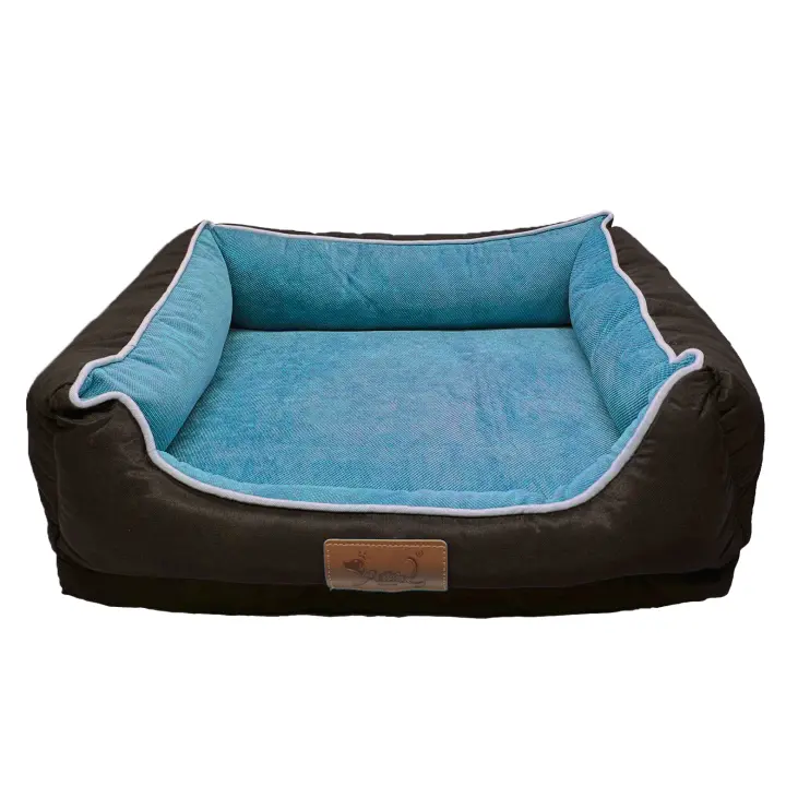 Petking Cama para Perros y Gatos Súper Suave y Transpirable, Base Cómoda Rellena de Fibra Hueca y Espuma Acolchonada, Fabricada con Materiales de Alta Calidad - 1