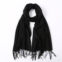 Bufanda De Moda Para Mujer En Color Sólido Invierno Hijab Trenzas Largas Chal De Mujer Pashmina De Lana Acrílico Envoltura Echarpe - details 33