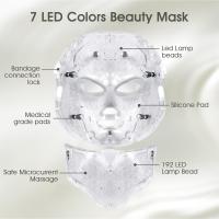 Máscara De Belleza LED Para Rostro Con Terapia De Luz 7 Colores Dispositivo De Cuidado De La Piel Rojo Para Uso Doméstico - details 7