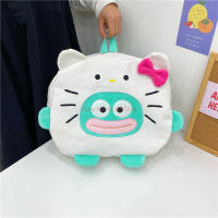 Nueva Mochila De Hombros Kawaii Sanrio Hangyodon Con Diseño De Hello Kitty Y Gato Pequeño De Color Contraste Mochila Versátil Para Adultos Y Adolescentes - details 10