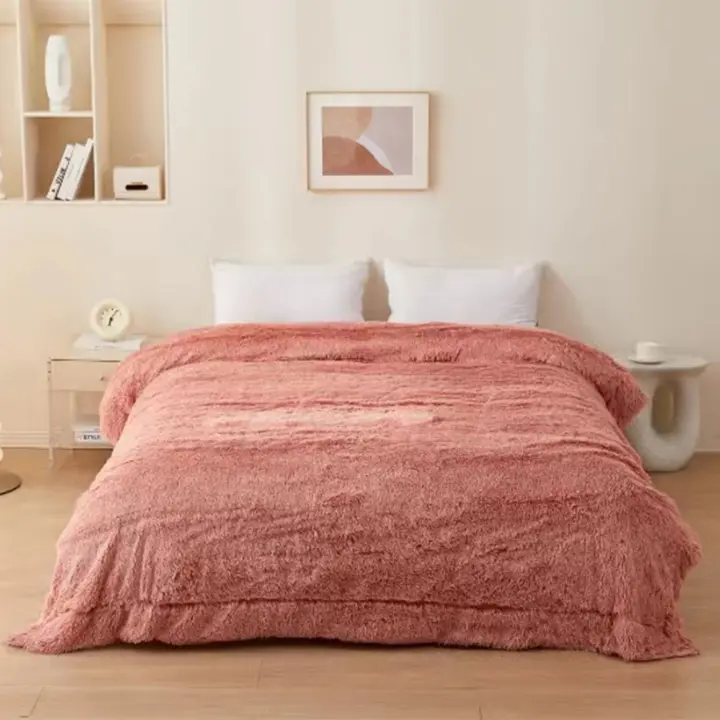 GREATOYAR Manta Esponjosa, Manta Suave, Manta Gruesa, Manta Elegante, Manta de Pelo Largo, Manta Esponjosa, Reversible Cálida, para Sofá y Cama, Invierno Otoño - 1