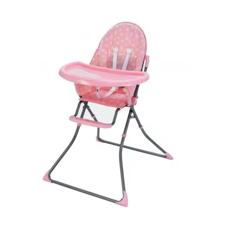 Trona Asalvo Quick Estrellas Rosa - Trona Plegable Ligera y Práctica para Bebés - 1