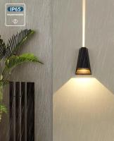 Lámpara De Pared Exterior Impermeable Moderna Para Porche Y Courtyard Iluminación Exterior En Dirección Vertical E Inversa Decorativa Fijación Autónoma Incluye Bombilla Material De Aluminio - details 5