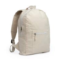 Mochila ecológica de acabado jaspeado unisex, dos bolsillos, algodón orgánico reciclado, asas acolchadas Le Côté Chic - details 3