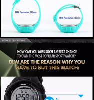 Reloj Deportivo Para Hombres SKMEI Reloj Militar Digital Resistente Al Agua Estilo Simple F Fashion Con Pantalla LCD Cierre De Hebilla Material PU - details 15