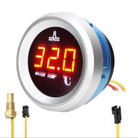 Gauge De Temperatura De Agua 52mm Para Coche Muestra Digital Con Sensor De Temperatura Y Alarma Pantalla LED 9-36V - details 2