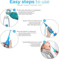 Irrigador Bucal Manual Portatil | Inalámbrico, Sin Electricidad, Sin Batería | tamaño Viaje, Presión Regulable | Limpieza Dental, Ortodoncia, Encías, Tonsilolitos - details 3