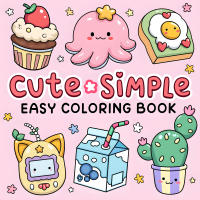 Libro De Colorear Para Adultos Con Patrones Fuertes Y Sencillos CUTE & SIMPLE Regalo Perfecto Para Fiestas Y Cumpleaños - details 0