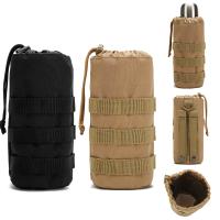 1pc Sports Water Bottle Storage Pouch Bag, Portable Tactical Small Pocket For Outdoor Camping Riding Hiking Hunting - details 1