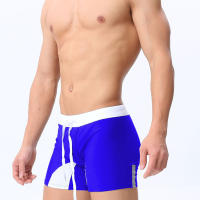 Short De Baño Para Hombre Sexy Shorts De Natación Deporte Playa Pantalones Monocromáticos Ajustados Fitness Moda Masculina - details 1