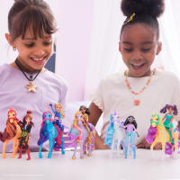 SPIN MASTER - Unicorn Academy, Sophia & Light Magic Wildstar con efectos de iluminación de arcoíris, 2 accesorios para montar, muñecas y juguetes de unicornio para niñas y niños de 4 años en adelante - details 1