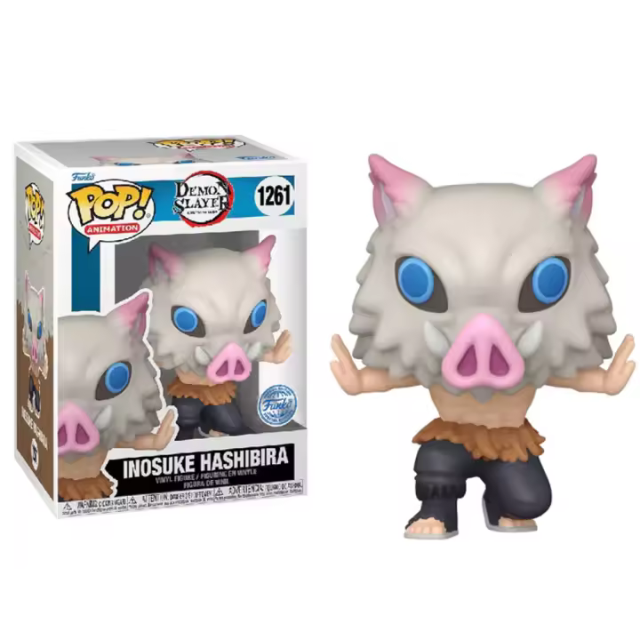 Funko Inosuke Hashibira 7th form 7 forma rodillas 1261   exclusivo  Demon Slayer Kimetsu no Yaiba Guardianes de la Noche Pop Vinyl - 1
