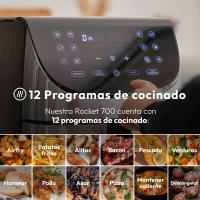 MasterPro ROCKET 700 - Freidora de Aire 1800W 7L - 12 Programas - Pantalla LED Táctil - Temperatura Ajustable - Recetario Online - Fácil Limpieza - details 3