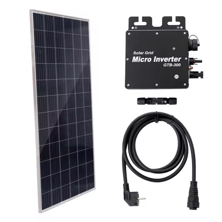 Greenice | Kit Panel Portable AS SOLAR 330W Tier 1 Policristalino / Microinversor / Enchufe a corriente - 1
