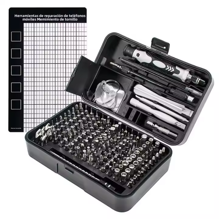 Juego De Destornilladores Magnéticos 170 En 1 Con 154 Piezas Herramienta Multifuncional Para Reparación De Computadoras Teléfonos Móviles Caja De Herramientas De Acero Cromo-vanadio - 1