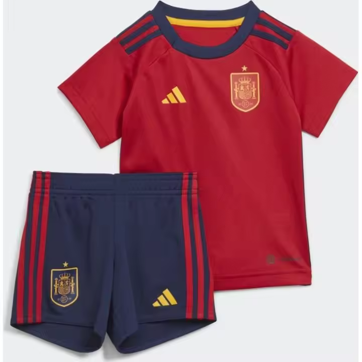 Camiseta y pantalon corto conjunto adidas Copa Mundial de la FIFA 2022 España de niños - 1