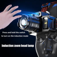 Linterna Frontal Recargable 2000mah LED Super Brillante T51 Inducción Luz De Escenario Impermeable Para Camping Y Trabajo - details 3