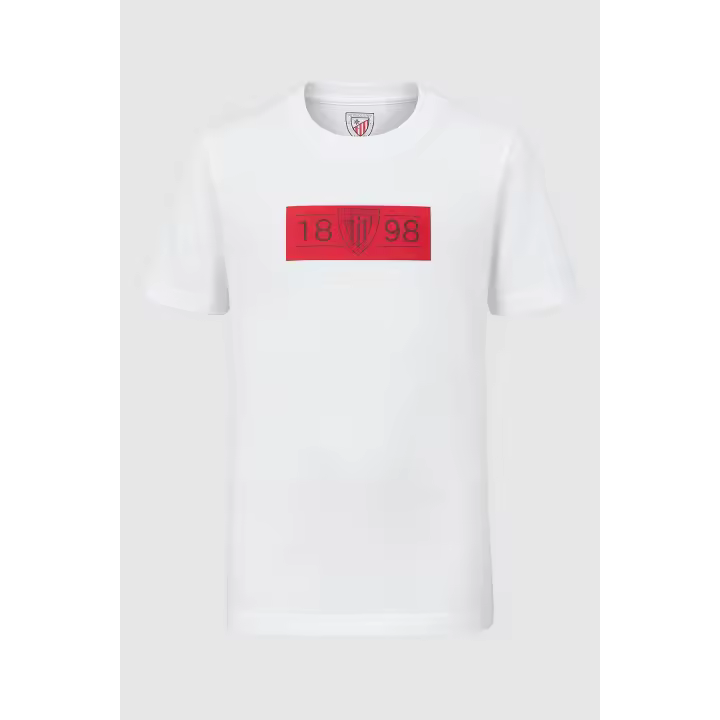 👕 CAMISETA INFANTIL ATHLETIC CLUB de BILBAO 1898 – BLANCA | CASTORE - 1
