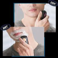 Afeitadora Eléctrica Portátil Recargable Para Barba IPX7 Impermeable Uso Seco Y Húmedo Epilador Sin Dolor De Alta Calidad Regalos Para Hombres - details 9