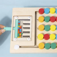 Juego Educativo Montessori De Colores Para Niños Tablero De Aprendizaje Temprano De Logro Y Pensamiento Lógico Juguete De Madera Para Niños Entre 3 Y 6 Años - details 3