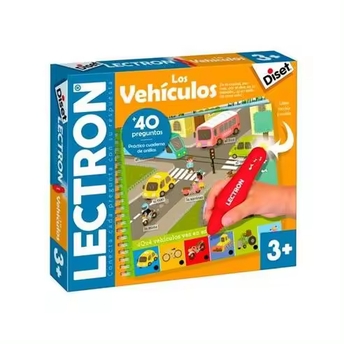 Diset Lectron - Mini Vehiculos con Más de 40 Preguntas - 1