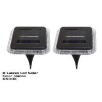 Luz Solar Enterrada para Jardín y Patio (Pack de 2) - Lámpara Subterránea Impermeable de 5W, Luz Blanca, Panel Solar de Polisilicio  Energía Solar, Sin Cableado, Fácil Instalación, 9.8 x 9.8 x 13.5 cm - Extrastar - details 5