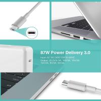 Cargador con Cable USB C a CUSB C 2m 87W para Macbook Pro, Adaptador de Corriente Cargador para Mac USB C Macbook Air Pro 2016 2017 2018 2019 2020, Mac Book 13 15 Pulgadas Tipo C Adecuado PC Portatil - details 0