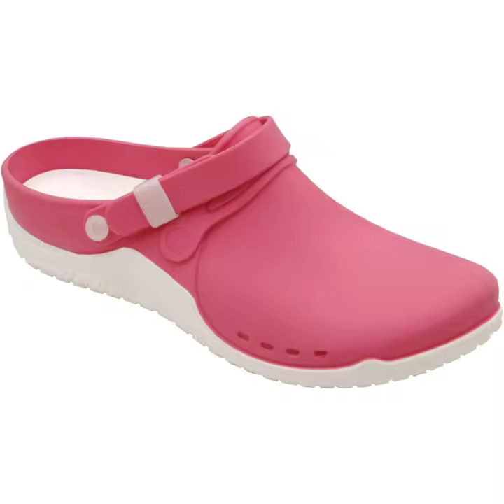 FUECOS MUEJER DR SCHOLL CLOG PROGRESS FUCSIA CLOG PROFESSIONAL TALLA 40 ALTA COMODIDAD PARA USO DIARIO - 1