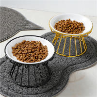 Tazón De Alimentación Para Gatos Con Soporte Metálico Elevado Accesorios Para Mascotas Alimento Y Snacks Para Perros Y Perras - details 2