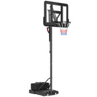 SPORTNOW Canasta de Baloncesto de Exterior con Altura Ajustable 235-305 cm Aro de Baloncesto con Soporte Canasta de Baloncesto con Ruedas Base Rellenable Bolsa de Peso Negro - details 0