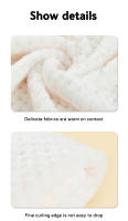 Manta De Bebé De Pina De Flanela Gruesa En Color Sólido Manta De Abrazo Para Niños Manta De Sofá Tamaño Unisex Para Todas Las Estaciones - details 5