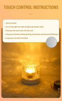 Lámpara Nocturna USB De Cristal Cubo Decorativo De Agua Viva Rotatoria Creativa Para Mesa Luz De Ambiente Rectangular - details 13