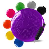 Ociodual Cojín Hinchable Violeta Disco con Bomba Goma para Fitness Yoga Pilates Coordinación Rehabilitación Equilibrio - details 1