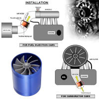 Turboacelerador De Ahorro De Combustible Con Dos Ventiladores Para Coche Y Camión Aditivo De Aire De Inyección Universal Material De Aluminio - details 4