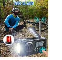 Radio De Emergencia Portátil DAB Con Solar BT FM Alarma SOS 5000 mAh Power Bank Y Lámpara De Lectura Radio Manivela Eléctrica - details 6