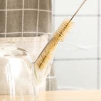 Cepillo De Limpieza Para Botellas Y Vajillas Eco-amigable De Acero Inoxidable Y Pelo De Cerdo Para Eliminar Residuos En Bocetos Pequeños Y Delgados Acceso a Ranuras - details 4