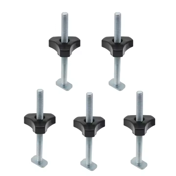 5 Pack Juego De Tornillos Y Tornillos De Trabilla Para Herramientas De Carpintería Universal Compatible Con Trabilla T-Track - 1